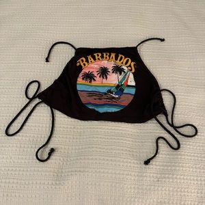 Barbados backless tie crop top